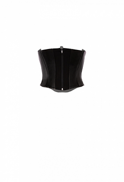Корсет из экокожи чёрное 11-01-21SS