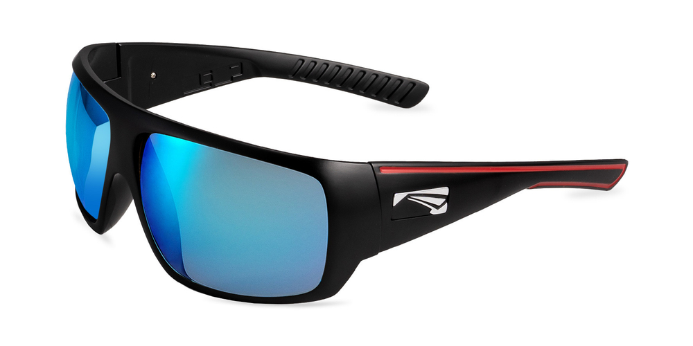 Спортивные очки LiP Cloud9 / Matt Black - Red Stripe / PC / Zeiss ML Blue Mirror Smoke Lens