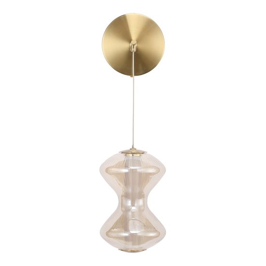 SL6136.201.01 Светильник настенный ST-Luce золото/коньячный LED 1*6W 3000K SPINE