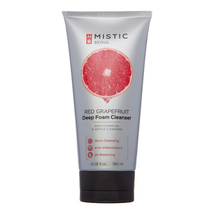 MISTIC RED GRAPEFRUIT Deep Foam Cleanser Глубокоочищающая пенка для умывания с экстрактом красного грейпфрута 180мл