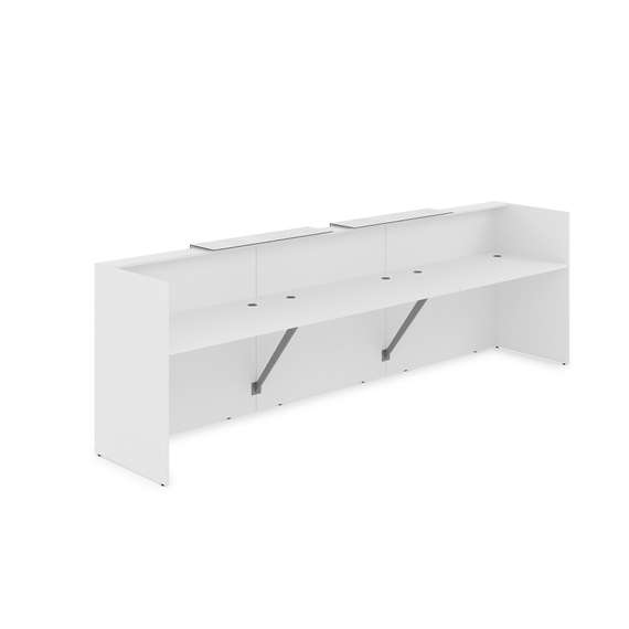 1КР-КЛ.002 Комплект Ресепшн с фартуком HPL (3632*750*1149) (без подсветки)