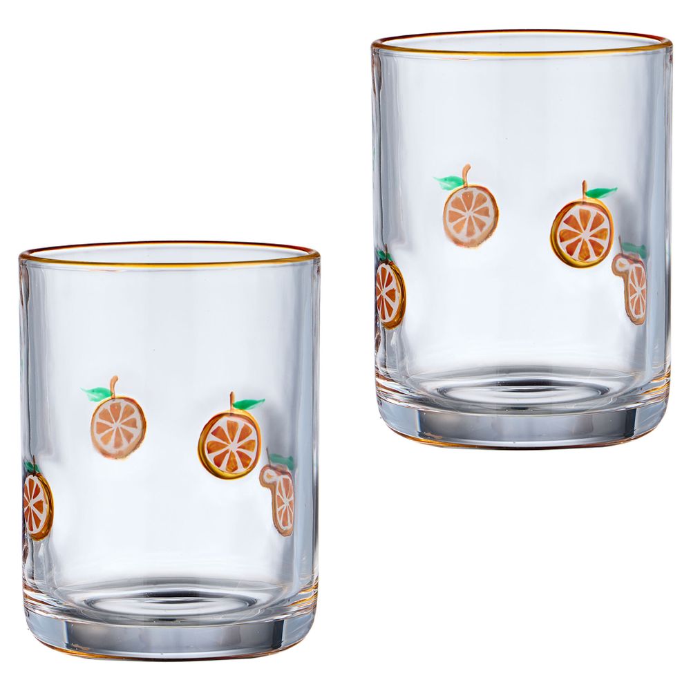 НАБОР СТАКАНОВ "FRUITY ORANGE" ИЗ 2 ШТ. 400 МЛ