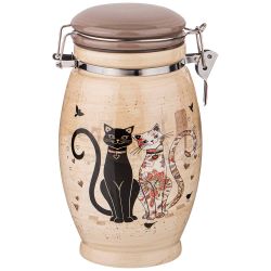 БАНКА AGNESS "ПАРИЖСКИЕ КОТЫ" 11,5*20 СМ 1100 МЛ (КОР=18ШТ.)