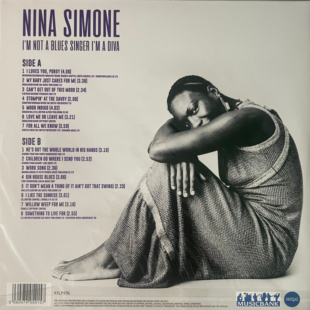Nina Simone ‎– I'm Not A Blues Singer I'm A Diva (Англия 2019г.)