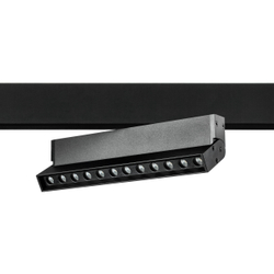 259037 Светильник 48V поворотный д/трека UNO LED 12W 800LM 24G ЧЕРНЫЙ МАТОВЫЙ 3000K