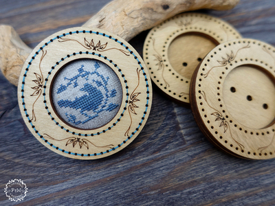 Круглая рамочка с окошком 35 мм