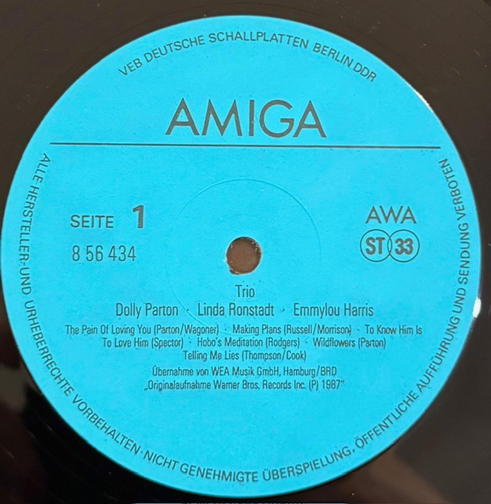 Виниловая пластинка Dolly Parton · Linda Ronstadt · Emmylou Harris – Trio LP