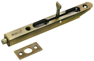 Шпингалет торцевой, скругленный OL160 бронза античная