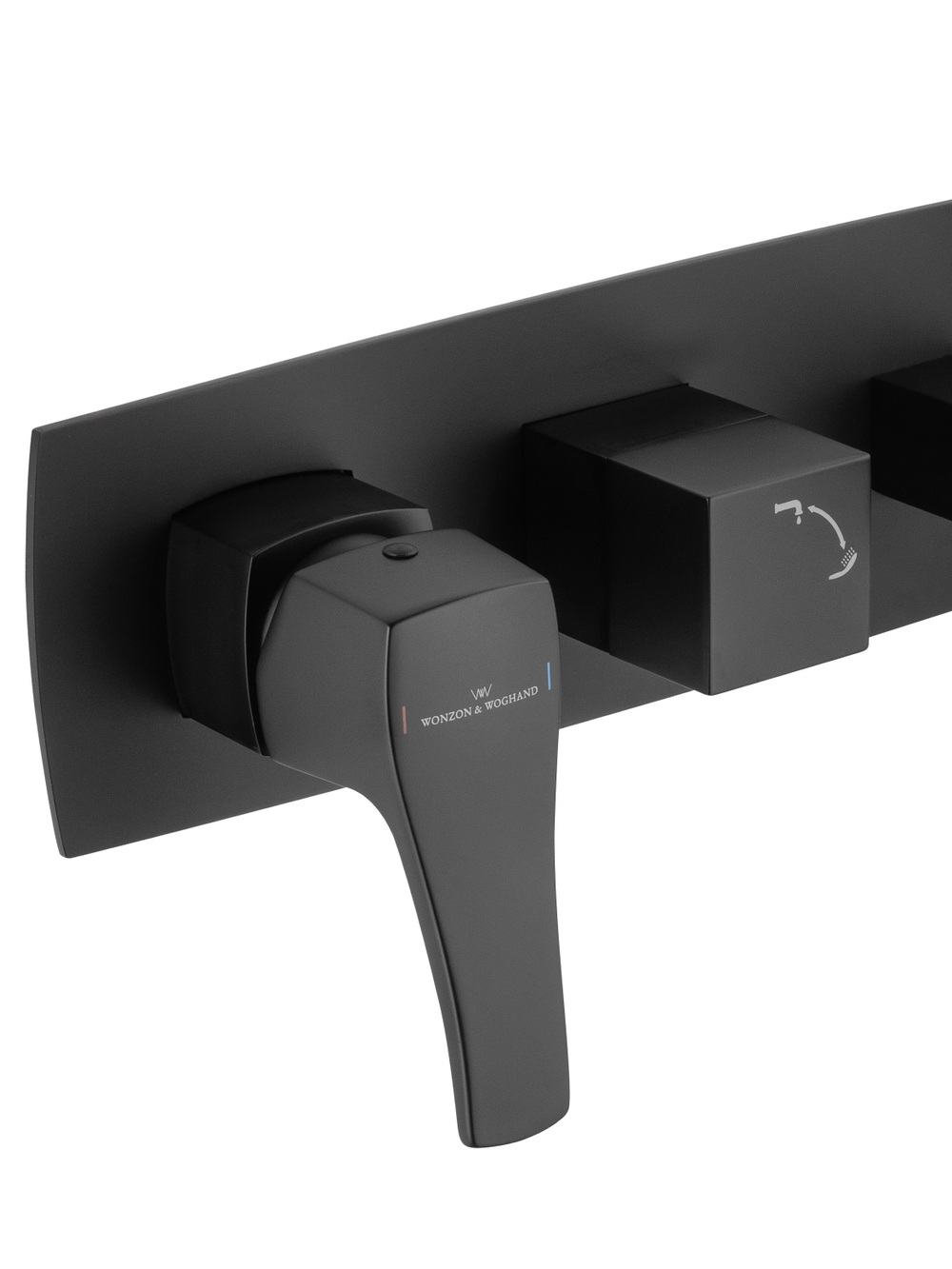 Смеситель для ванны встраиваемый WONZON & WOGHAND FLEX, Черный матовый (WW-88889072-MB)