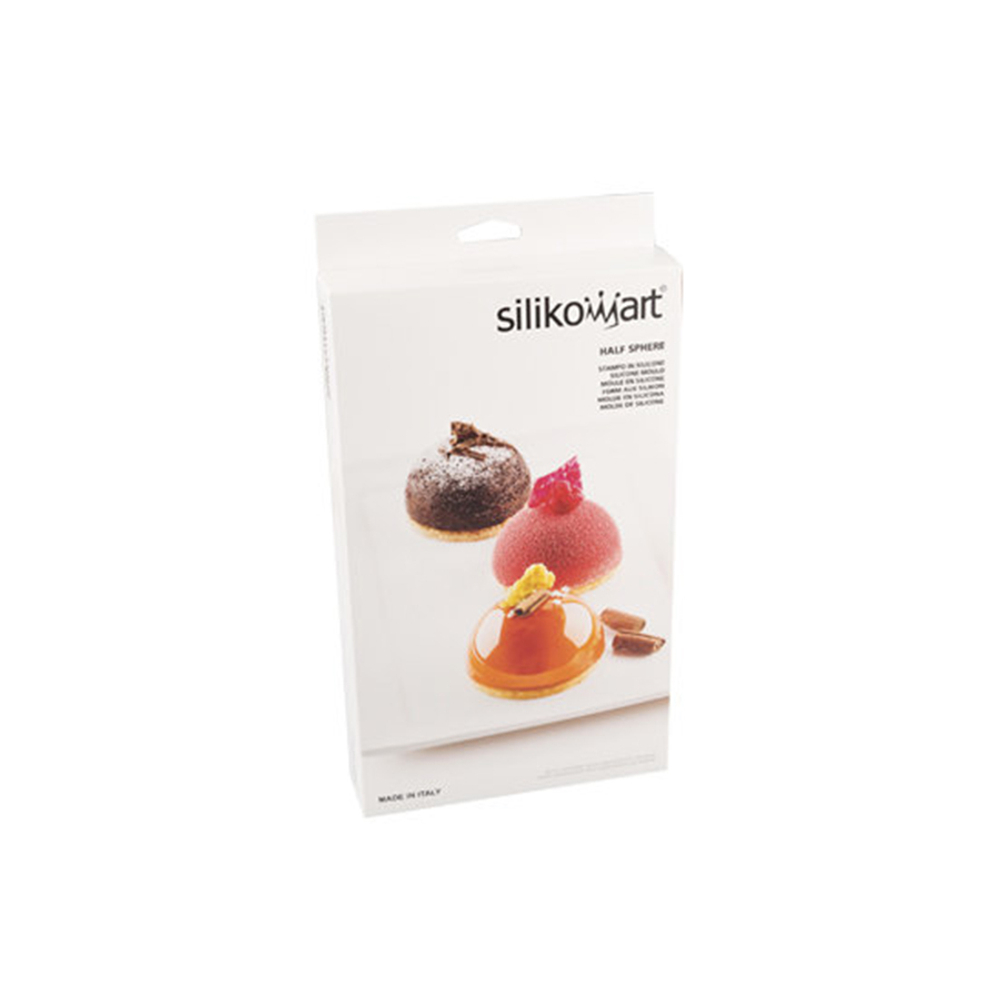Форма силиконовая для приготовления пирожных half sphere, 18х34 см