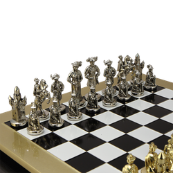 Manopoulos Шахматы бронзовые Рыцари Средневековья