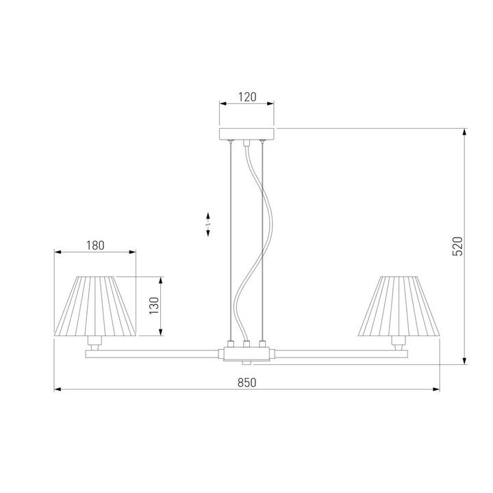 Подвесная люстра Eurosvet Peony 60136/8 хром/серый