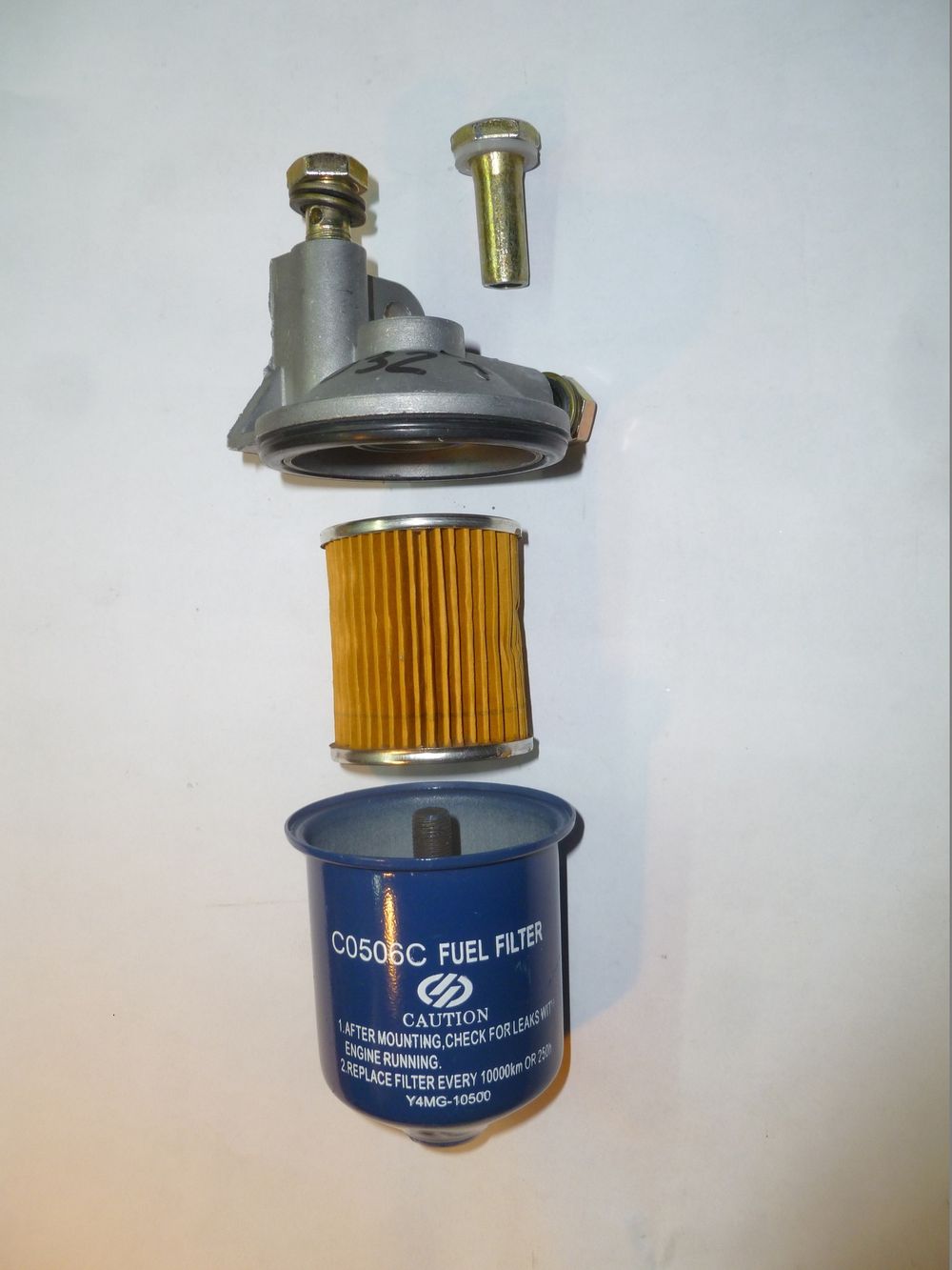 Фильтр топливный в сборе с кронштейном Yangdong YND485D; TDY 15 4L/Fuel filter