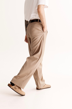 Pleated Pant - Beige (Men's)