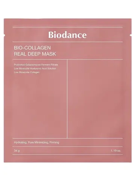 Biodance Ночная гидрогелевая маска с коллагеном Bio-Collagen Real Deep Mask 34 гр х 4 шт