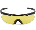 Очки стрелковые ShotTime Caracal, осколочные, черные, линза жёлтая GST-035-BLK-Y