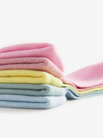 Носки хлопковые для девочки Next E88-923, 5 шт., Розовый, Голубой, Желтый