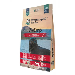 Сухой корм ТЕРРИТОРИЯ Таймыр для кошек с рыбой и брусникой - 1,5 кг