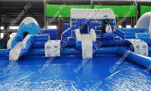 Надувной наземный аквапарк «Мишка на полюсе» 23*13*5 м