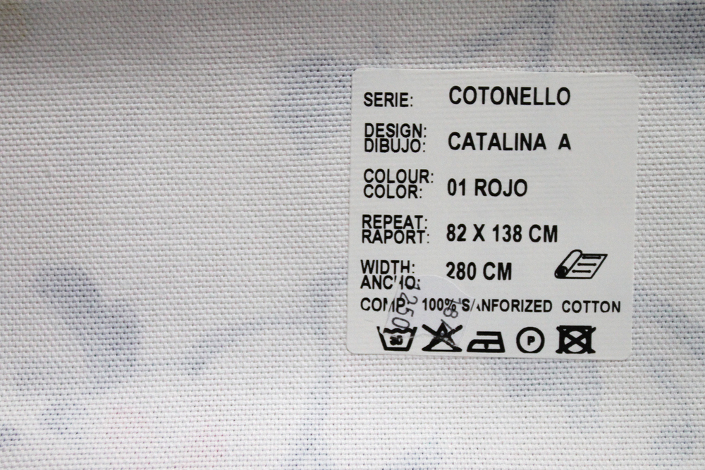 Рогожка Cotonello Catalina (Котонелло Каталина) A 01 rojo