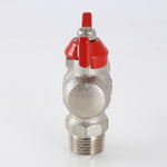 Кран шаровой Valtec BASE угловой с накидной гайкой 1" вн.-нар. (VT.267.N.0606)