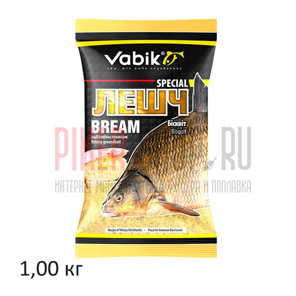 Прикормка Vabik Special Bream Biscuit (Лещ Бисквит), 1 кг