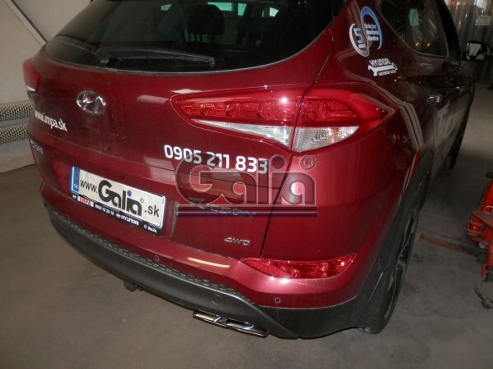 Фаркоп оцинкованный Galia H095C для Hyundai Tucson дорестайл 2015-2018, Kia Sportage 4 дорестайл 2015-2018(паспорт и сертификат в комплекте)(без электрики)