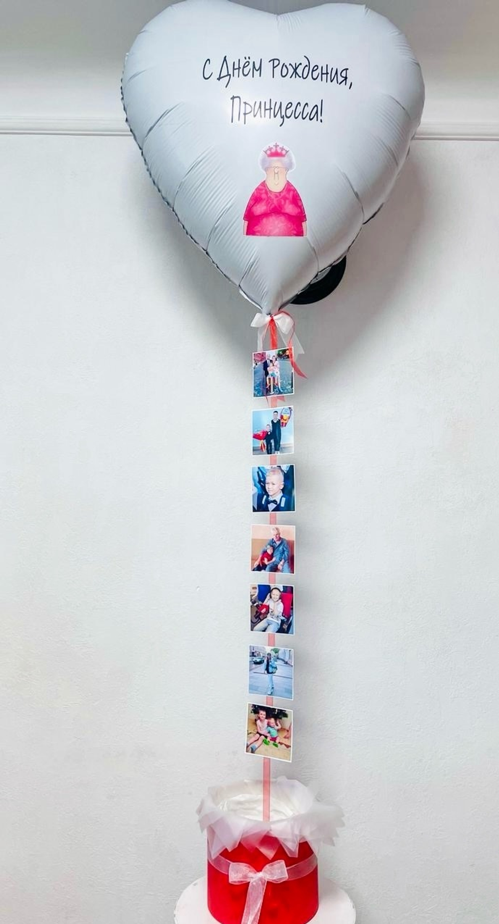 Фотобокс Шар с фото Принцесса Плюс Сайз