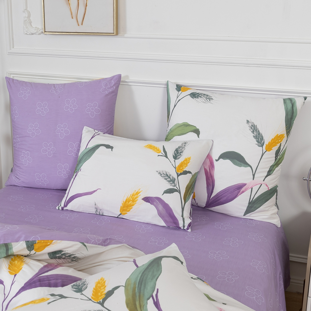 Комплект постельного белья Делюкс Сатин 100% хлопок на резинке LR456