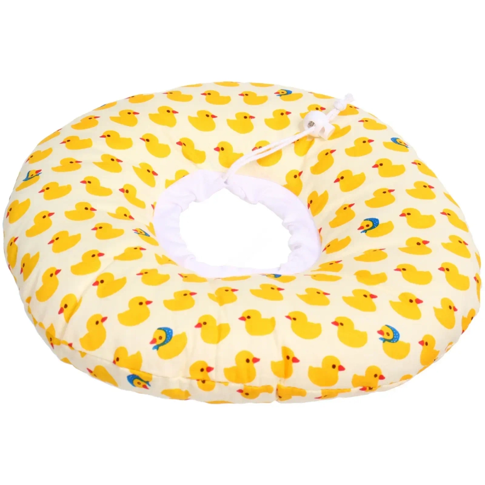 Воротник ветеринарный на кулиске «ЛЮБИМЫЙ БРО», уточки, р M, окружность шеи 17-27см (лейбл)