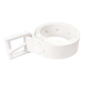 Ремень Scorpena F с пластиковой марсельской пряжкой белый