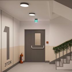 Световой указатель EMG-MARK-L-3H-BK (Arlight, IP40 Металл, 5 лет) 059802