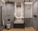 Плитка настенная Gracia Ceramica Fog 25x60 см 1.2 м² матовая с sugar эффектом цвет серый полосы