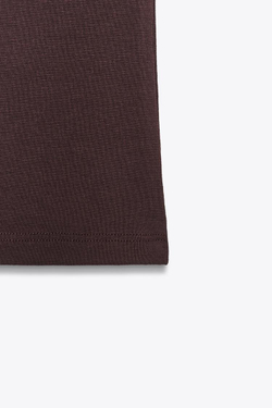 ZARA ТОП БЕЗ РУКАВОВ, ГРАНАТОВЫЙ