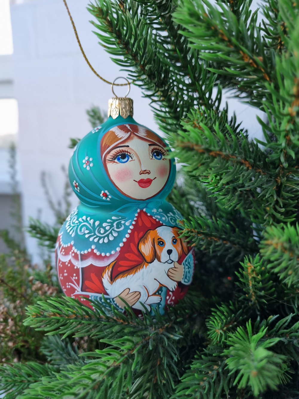 Матрешка стеклянная Дашенька