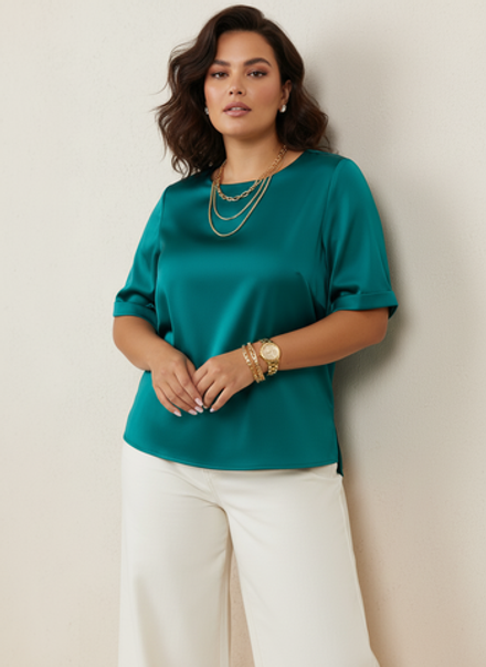 Блузка нарядная больших размеров