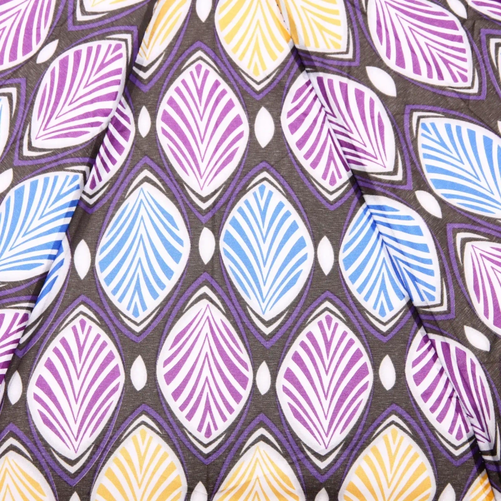 Зонт женский полуавтомат «Ultramarine- Маниока», микс 6 цветов, 8 спиц, d-100см, длина в слож. виде 28см, голубые цветы