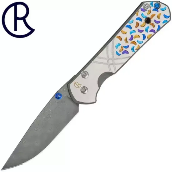 Складной нож Chris Reeve Large Sebenza L21-1184 с клинком из стали Stainless Damascus, рукоять титан