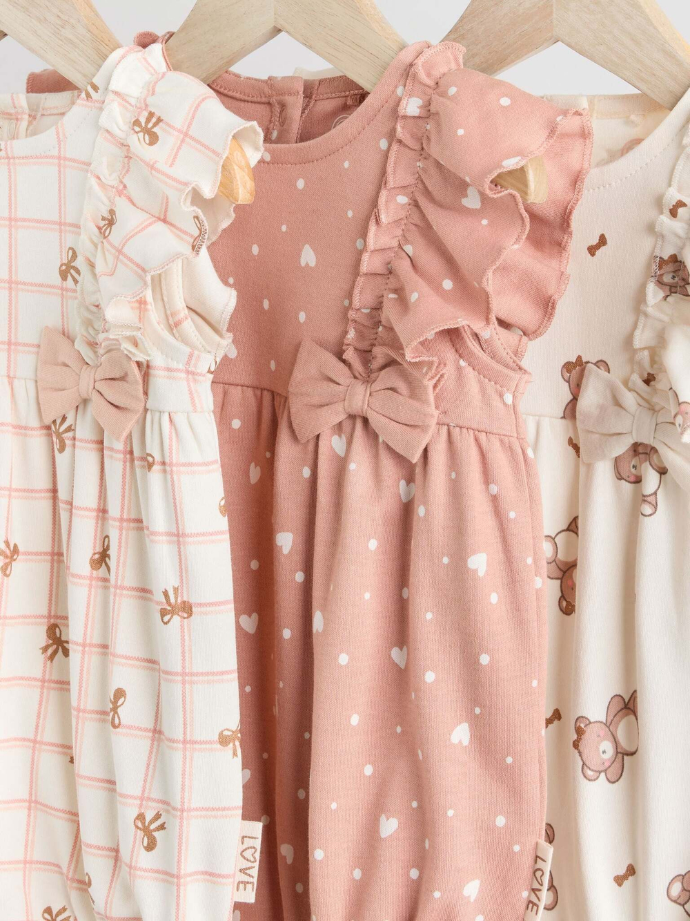 Песочник для малышей Next AA6-650, 3 шт., Светло-бежевый, Розовый