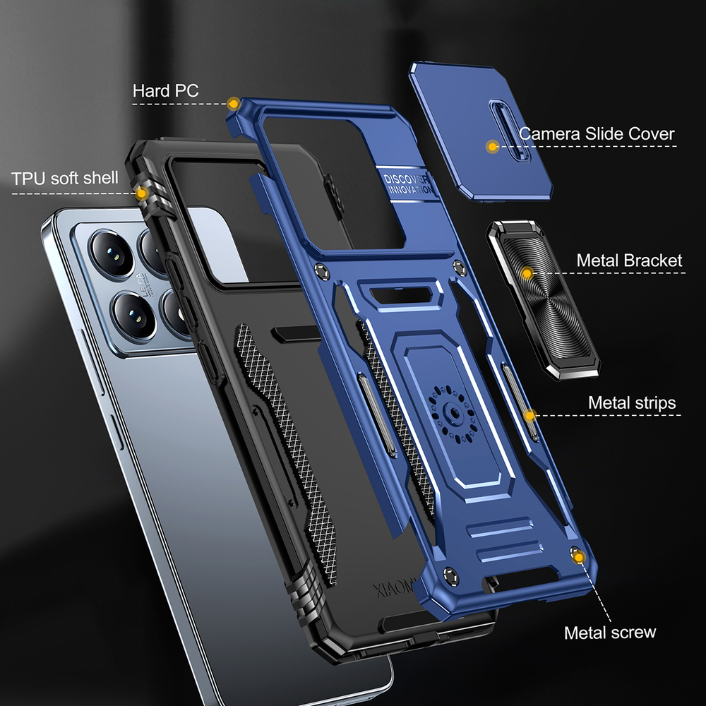 Чехол Safe Case с кольцом и защитой камеры для Xiaomi 14T Pro