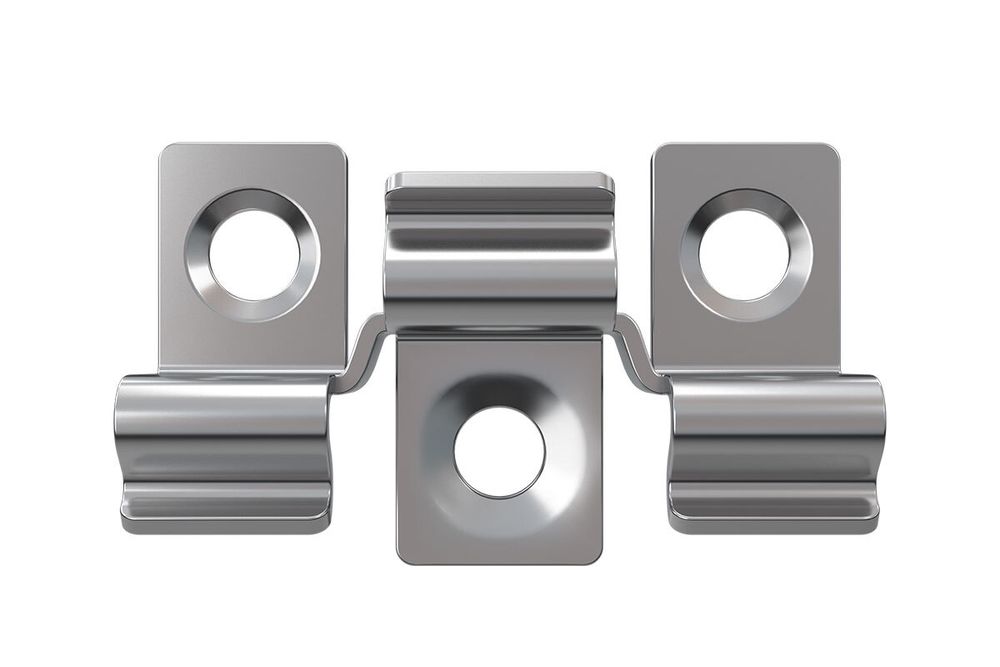 Клипса HILST Premium 3D (металл), 7мм (упак. 100шт)