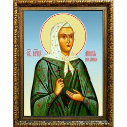 Анисия Масланова мученица. Икона на холсте.