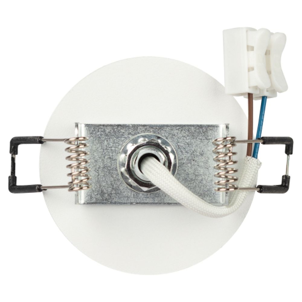 Встраиваемый светильник алюминиевый ЭРА KL106 WH/BK MR16 GU10 белый/черный матовый