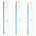 Кисти ЮНЛАНДИЯ "ЮНЫЙ ВОЛШЕБНИК", набор 10 шт. (пони - 5 шт., синтетика - 3 шт., щетина - 2 шт., круглые), 200896