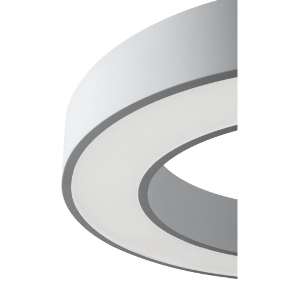 Светильник LED ЭРА Geometria SPO-133-W-40K-045 Ring 45Вт 4000K 3500Лм IP40 600*80 белый подвесной драйвер внутри