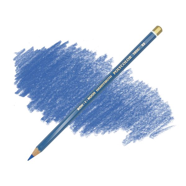 Карандаш художественный цветной POLYCOLOR, цвет 52 прозрачный синий темный