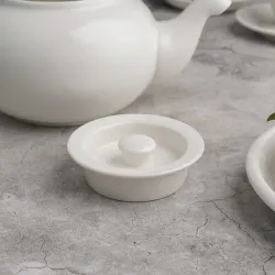 Чайник 670 мл d 14 см h8,5 см белый фарфор NEW P.L. Proff Cuisine [1]