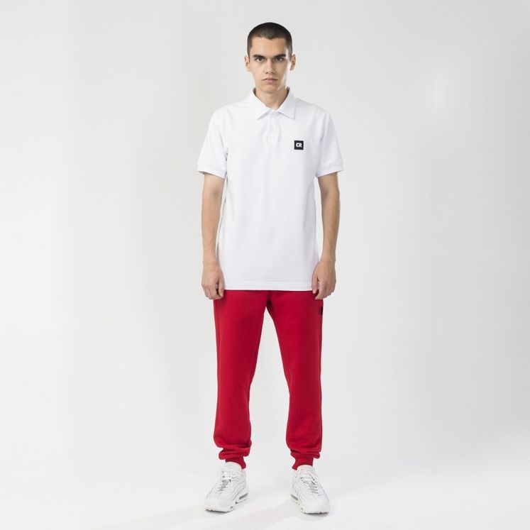 Штаны спорт. CODERED Basic, красный, утеп.