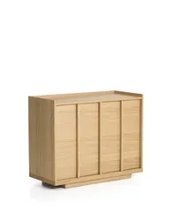 Комод Onix с отделкой из дубового шпона натурального оттенка, 100 x 80 см