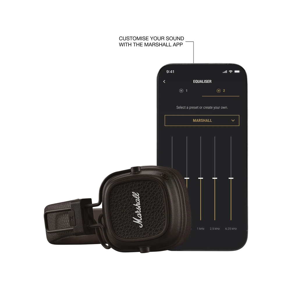 Наушники беспроводные Marshall Major V Bluetooth, brown